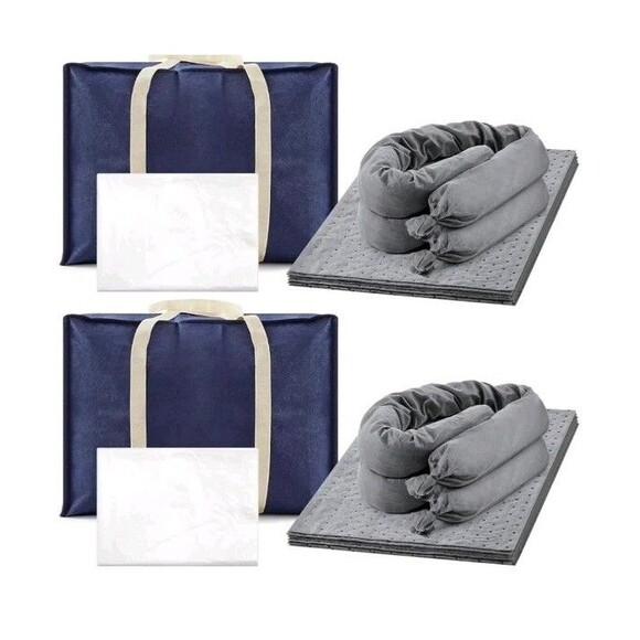 Universal Spill Kit 2 Pk 36 PC Includes Pads Absorbant Socks Bags